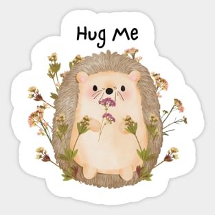 Hug Me hedgehog 1 Sticker